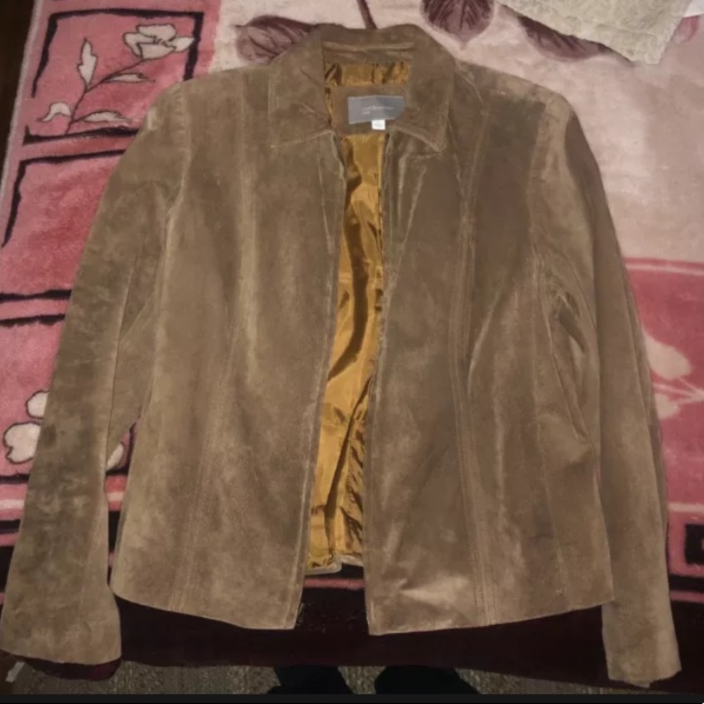 Croft and Barrow Brown Suede Jacket